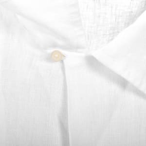 Image number 4 for Ralph Lauren Linen Short Sleeve Shirt White