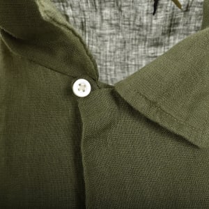 Image number 4 for Ralph Lauren Linen Short Sleeve Shirt Green