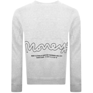 Image number 5 for Money Ape Signature Sweatshirt Grey