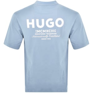 Image number 5 for HUGO Blue Nalono T Shirt Blue