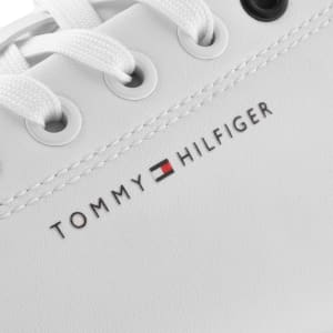 Image number 4 for Tommy Hilfiger Core Leather Trainers White