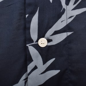 Image number 4 for Tommy Hilfiger Bowling Short Sleeve Shirt Navy