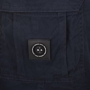Image number 4 for Marshall Artist Gaberdine Cargo Shorts Navy