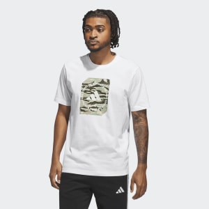 Image number 5 for adidas Sportswear Camo Box T Shirt White