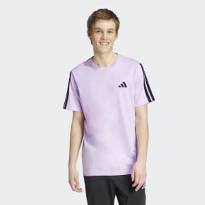 Image number 5 for adidas Sportswear 3 Stripes T Shirt Lilac