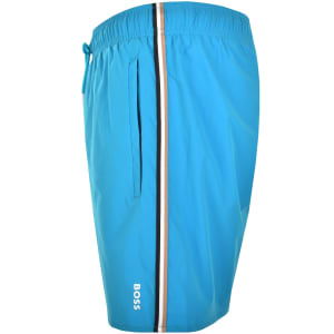 Image number 5 for BOSS Iconic Swim Shorts Turquoise