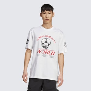 Image number 4 for adidas Originals 90s Football T Shirt White