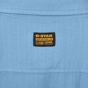 Image number 4 for G-Star Marine Slim Short Sleeved Shirt Blue