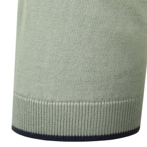 Image number 4 for Fred Perry Knit Polo T Shirt Bayleaf Green