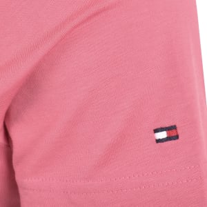 Image number 4 for Tommy Hilfiger Logo Slim Fit T Shirt Pink