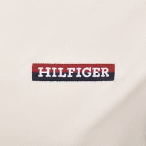 Image number 4 for Tommy Hilfiger Colour Block Polo T Shirt Off White