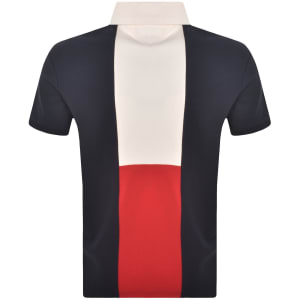 Image number 5 for Tommy Hilfiger Colour Block Polo T Shirt Off White