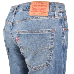 Image number 4 for Levis 502 Tapered Light Wash Jeans Blue