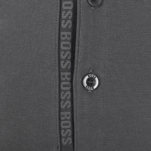 Image number 4 for BOSS Paule 4 Polo T Shirt Dark Grey