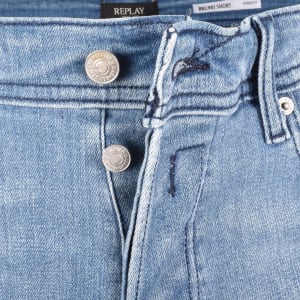 Image number 4 for Replay Denim Shorts Blue