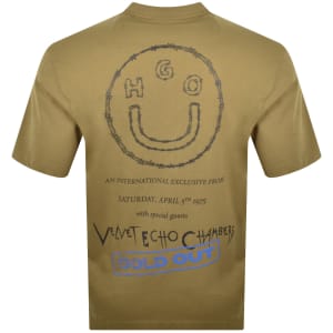 Image number 5 for HUGO Blue Nylix T Shirt Khaki