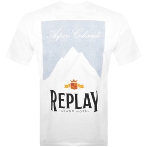 Image number 5 for Replay Logo T Shirt White