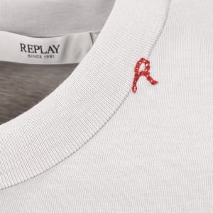 Image number 4 for Replay Logo T Shirt Grey