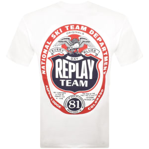 Image number 5 for Replay Logo T Shirt White