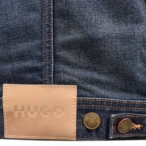 Image number 4 for HUGO 095 Denim Jacket Medium Blue