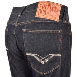 Image number 4 for Replay Deryck Regular Fit Jeans Blue