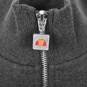 Image number 5 for Ellesse Pelegrini Quarter Zip Sweatshirt Grey