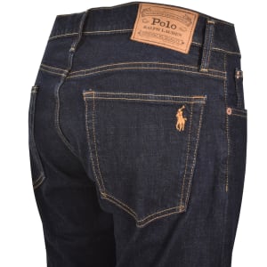 Image number 4 for Ralph Lauren Parkside Tapered Fit Dark Wash Jeans
