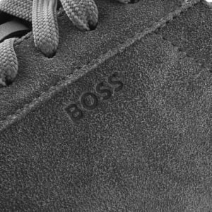 Image number 4 for BOSS Kieran Tennis Trainers Medium Grey