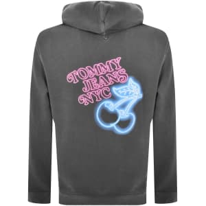 Image number 5 for Tommy Jeans Novelty Fair Hoodie Grey
