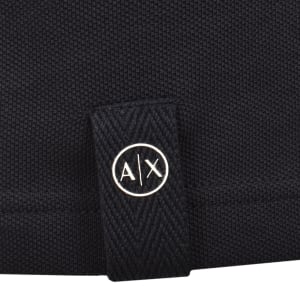 Image number 4 for Armani Exchange Short Sleeved Polo Navy