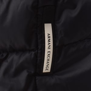 Image number 5 for Armani Exchange Padded Down Jacket Navy