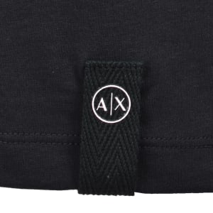 Image number 4 for Armani Exchange Logo T Shirt Navy