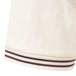Image number 4 for Fred Perry Ribbed Jersey T Shirt Ecru