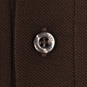 Image number 4 for Fred Perry Twin Tipped Polo T Shirt Brown