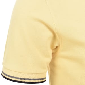 Image number 5 for Fred Perry Twin Tipped Polo T Shirt Yellow