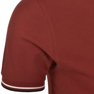 Image number 5 for Fred Perry Twin Tipped Polo T Shirt Red