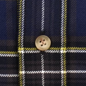 Image number 4 for Fred Perry Tartan Twill Shirt French Navy