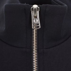 Image number 4 for Fred Perry Half Zip Sweatshirt Navy