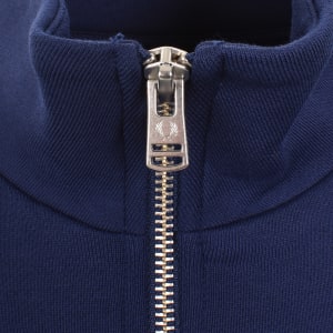 Image number 4 for Fred Perry Half Zip Sweatshirt French Navy