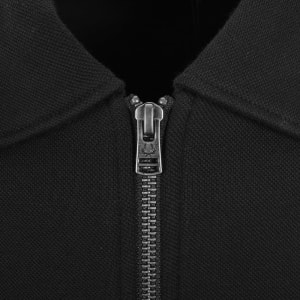 Image number 4 for Fred Perry Zip Through Collared Sweatshirt Black