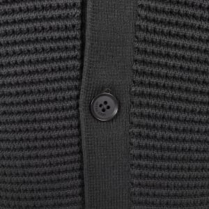 Image number 4 for Fred Perry Pointelle Cardigan Anchor Grey