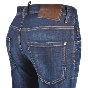 Image number 4 for DSQUARED2 Skater Jeans Dark Wash Blue