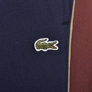 Image number 4 for Lacoste Colour Block Joggers Navy
