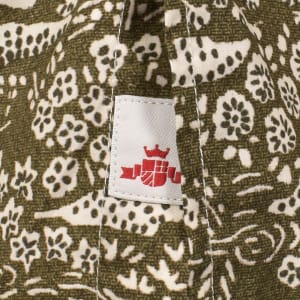 Image number 5 for Replay Patterned Long Sleeved Shirt Army Green