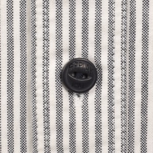 Image number 4 for Replay Striped Shirt Creamy White