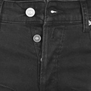 Image number 5 for Replay Grover Straight Fit Jeans Black