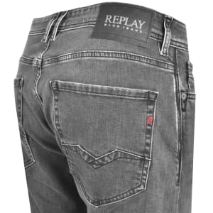 Image number 4 for Replay Comfort Fit Rocco Jeans Mid Wash Grey