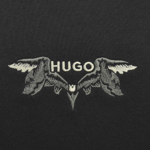 Image number 4 for HUGO Dimstone Hoodie Black