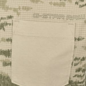 Image number 4 for G-Star Camo Pocket Logo T Shirt Khaki