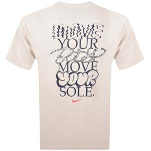 Image number 5 for Nike Solo Swoosh T Shirt Light Orewood Brown